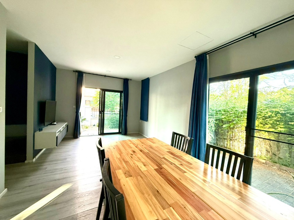 For RentBangna, Bearing, Lasalle : For rent: semi-detached house, corner unit, new, fully furnished, Sense Bangna - Suvanabhumi Soi Kingkaew 29