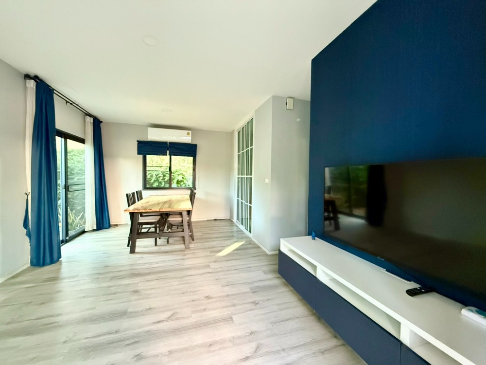 For RentBangna, Bearing, Lasalle : For rent: semi-detached house, corner unit, new, fully furnished, Sense Bangna - Suvanabhumi Soi Kingkaew 29