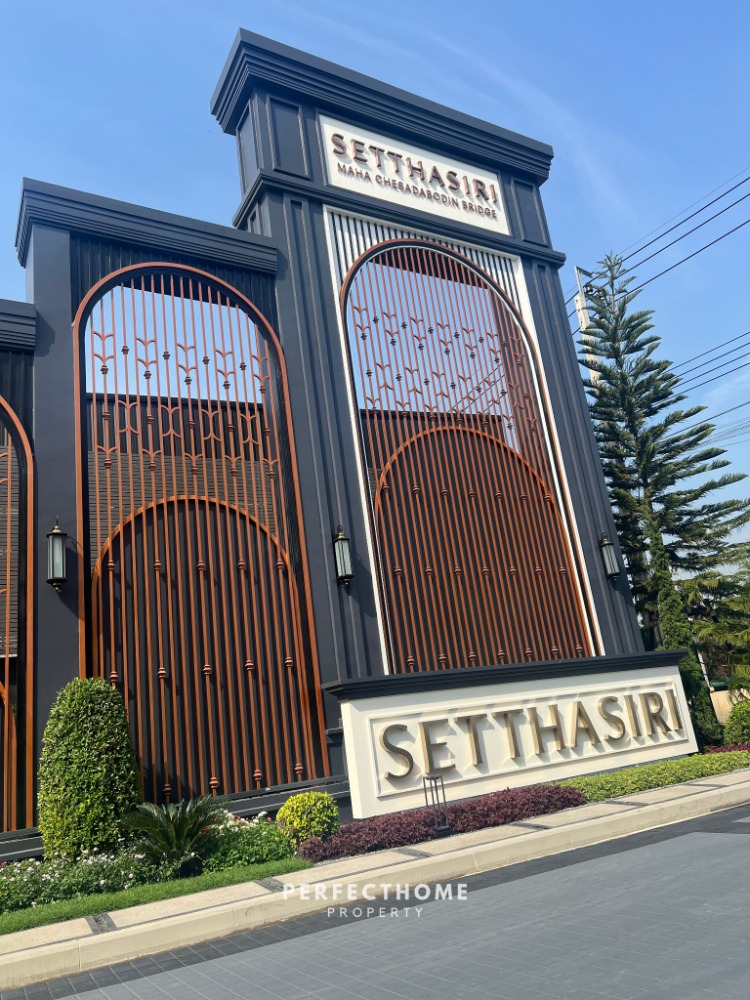 For SaleHouseRama5, Ratchapruek, Bangkruai : #Single house, the latest project, Sathasiri Saphan Maha Chetsadabodin, 4-5 bedrooms with maids room, starting at 18-30 million baht