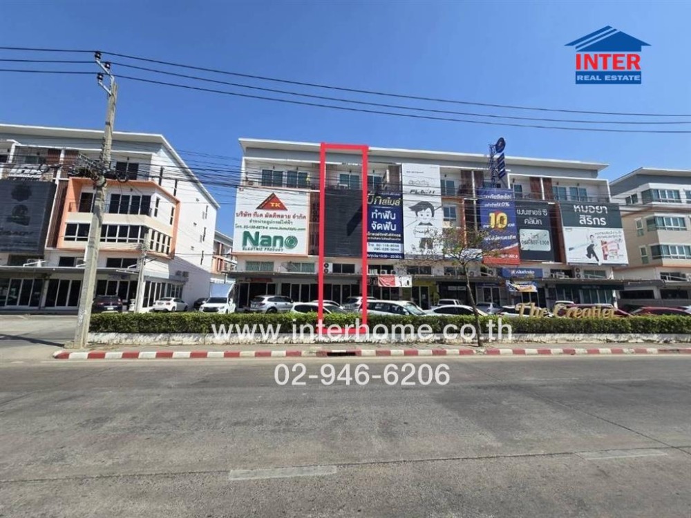 For SaleShop HouseNawamin, Ramindra : Commercial building, 4.5 floors, 24 sq m, The Creator Village, Soi Sulaiman, Phraya Suren Road, Panya Intra Road, Ram Intra Road, Khlong Sam Wa District, Bangkok