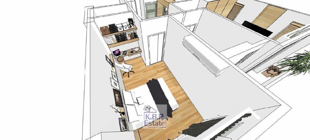 For SaleCondoSathorn, Narathiwat : Condo for sale Supalai Lite Sathorn-Charoen Rat Area 91.07 Sqm. Well decorated Type 2 bedrooms, 2 bathrooms, fixed parking space