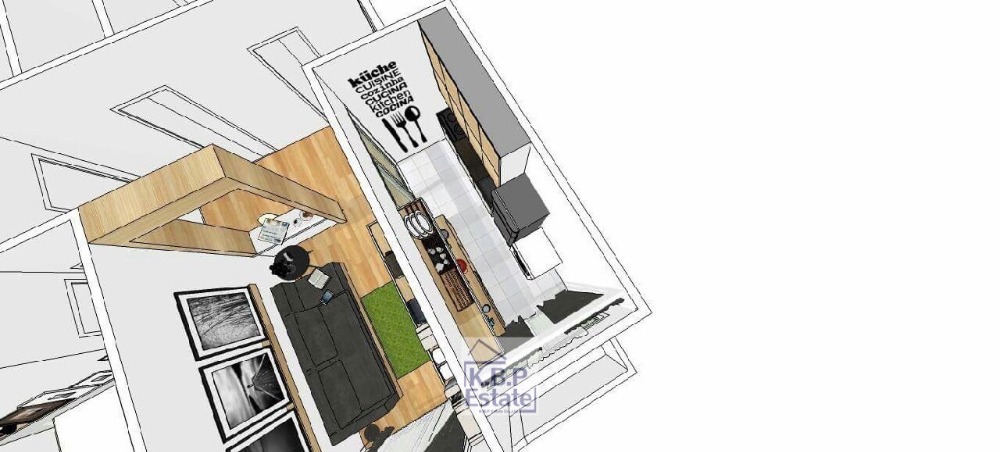 For SaleCondoSathorn, Narathiwat : Condo for sale Supalai Lite Sathorn-Charoen Rat Area 91.07 Sqm. Well decorated Type 2 bedrooms, 2 bathrooms, fixed parking space