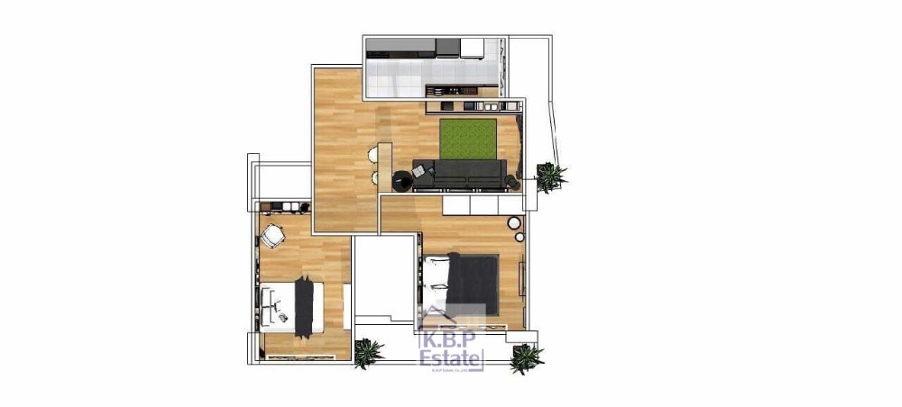 For SaleCondoSathorn, Narathiwat : Condo for sale Supalai Lite Sathorn-Charoen Rat Area 91.07 Sqm. Well decorated Type 2 bedrooms, 2 bathrooms, fixed parking space