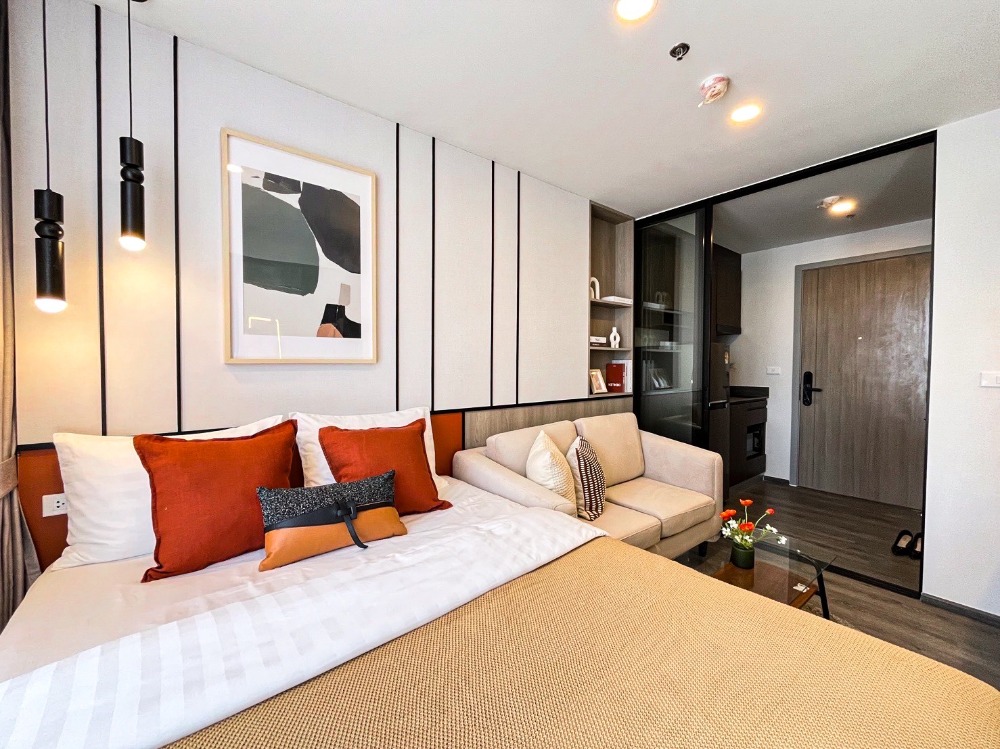 For RentCondoLadprao101, Happy Land, The Mall Bang Kapi : ✨Owner Post ✨ Beautiful room for rent, brand new, just finished decorating, ready to move in 🔥 **Accepting Agents