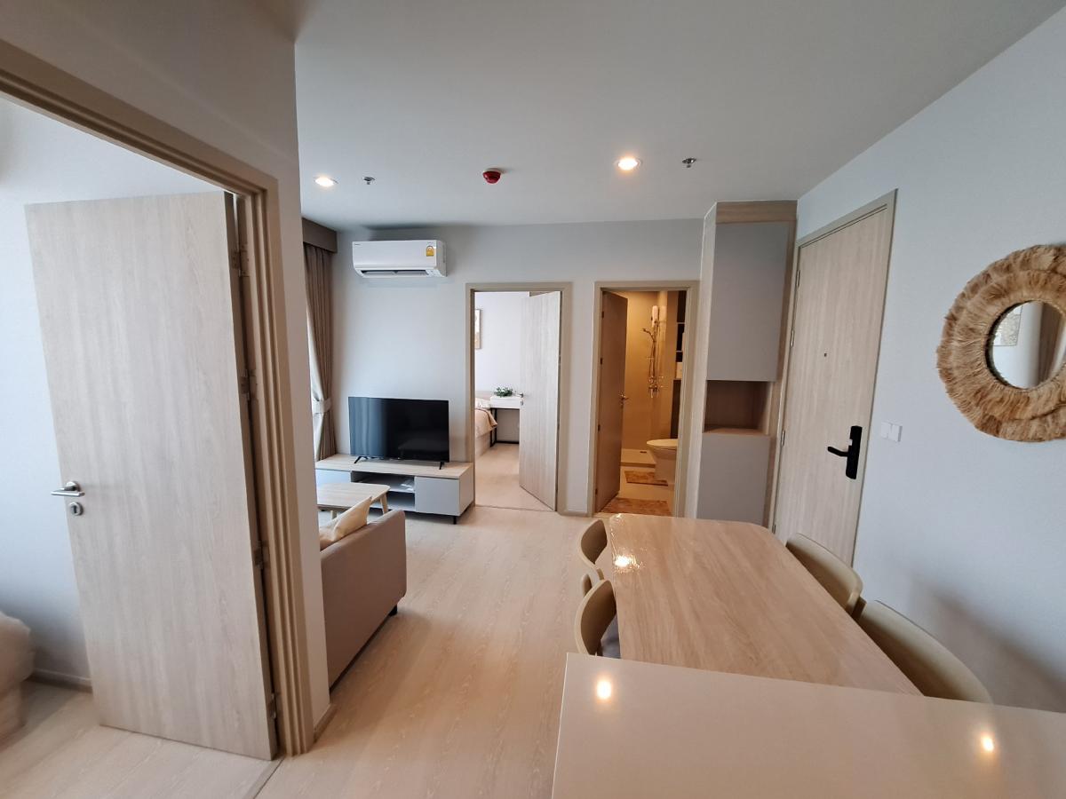 ให้เช่าคอนโดบางนา แบริ่ง ลาซาล : FOR RENT, NEW CONDO at New Mega Plus Bangna, 2 Bed 1 Bath, Kitchen 35sqm