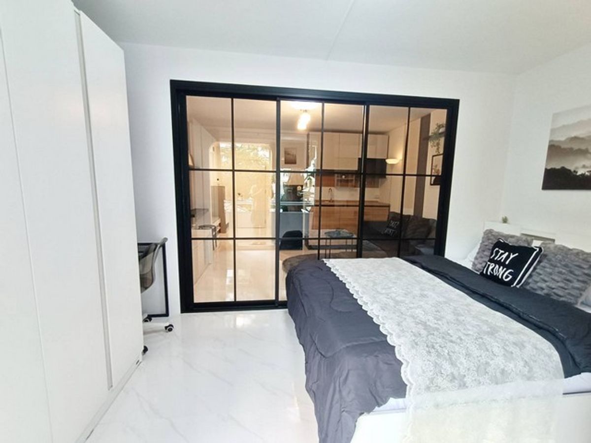 For SaleCondoNawamin, Ramindra : Condo for sale, 31.78 sq.m., Eua Athon Panya Ramintra, Bangkok, Bang Chan, Khlong Sam Wa area, near Safari World, Sinphaet Hospital, Fashion Island shopping mall, newly renovated, fully furnished, ready to move in immediately.