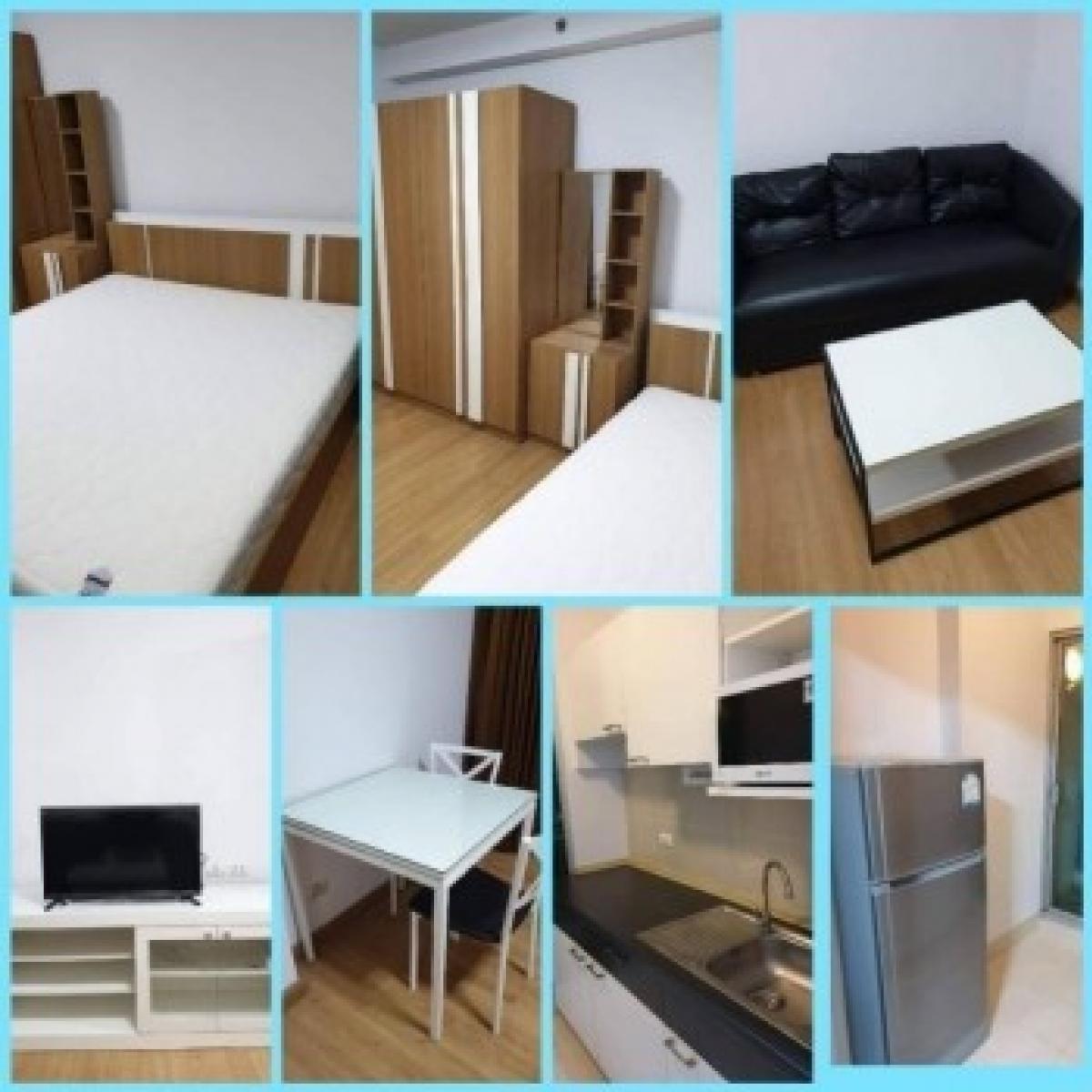 For RentCondoRama9, Petchburi, RCA : ❤ 𝐅𝐨𝐫 𝐫𝐞𝐧𝐭 10,000❤ Condo, Studio room, fully furnished, Supalai Park Asoke-Ratchada, 35 sq m., with washing machine ✅ Near MRT Rama 9, reduced from 11,000