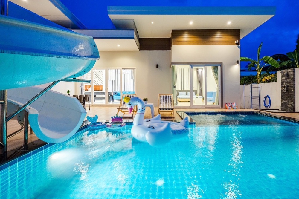 ขายบ้านหัวหิน ประจวบคีรีขันธ์ : 🔥🔥  ถูกที่สุดในโครงการ!  พูลวิลล่าหัวหิน 🔥🔥  3 นอน 3 น้ำ พร้อมสระ ปล่อยเช่าได้เดือนละ 35,000 บาท