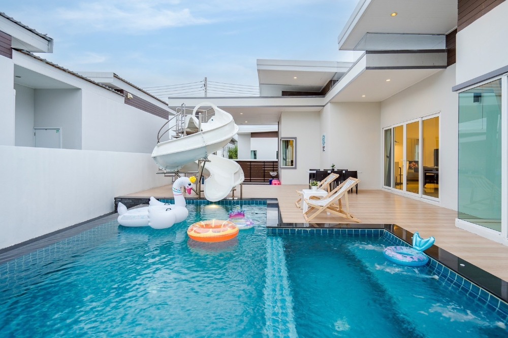 ขายบ้านหัวหิน ประจวบคีรีขันธ์ : 🔥🔥  ถูกที่สุดในโครงการ!  พูลวิลล่าหัวหิน 🔥🔥  3 นอน 3 น้ำ พร้อมสระ ปล่อยเช่าได้เดือนละ 35,000 บาท