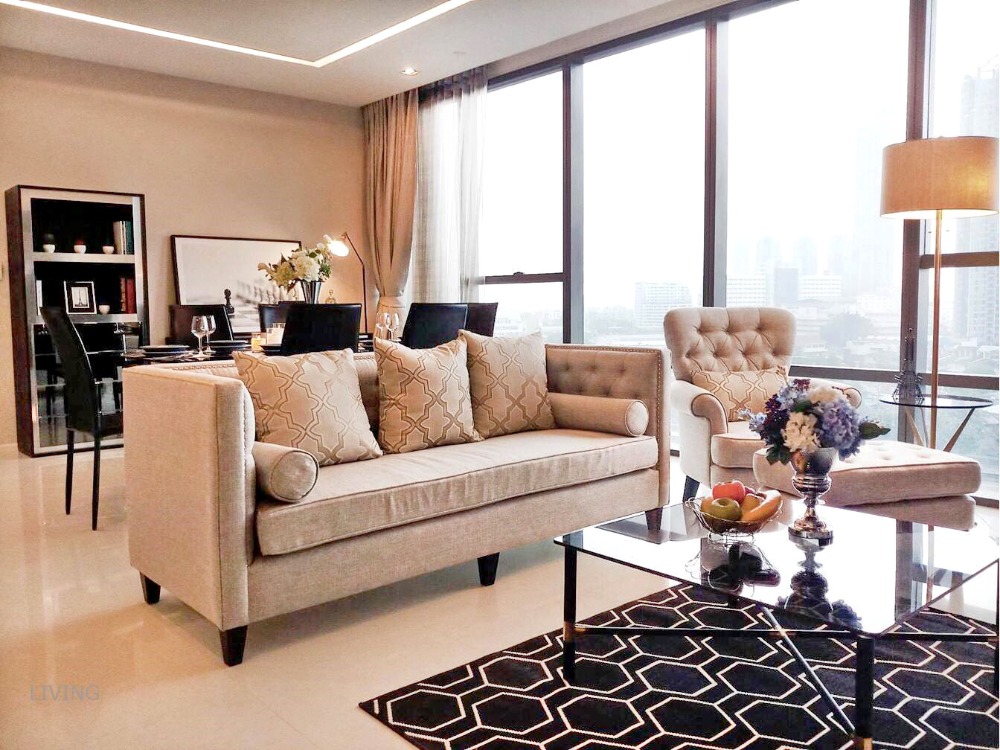 For RentCondoSathorn, Narathiwat : 0720😊😍 For RENT, SELL For rent, sale 2 bedrooms🚄near BTS Surasak Station🏢The Bangkok Sathorn🔔Area: 118.40 sq m.💲Rent: 100,000฿💲Sale: 33,000,000฿📞O99-5919653,065-9423251✅LineID:@sureresidence