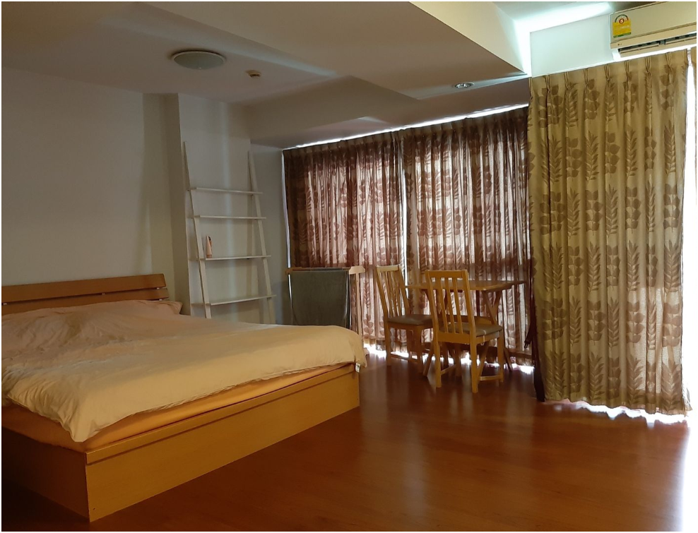 For SaleCondoLadprao, Central Ladprao : Studio room for sale, 37 sq m. with free parking for 1 car, See Thru Condominium, Lat Phrao Project (AM1367)