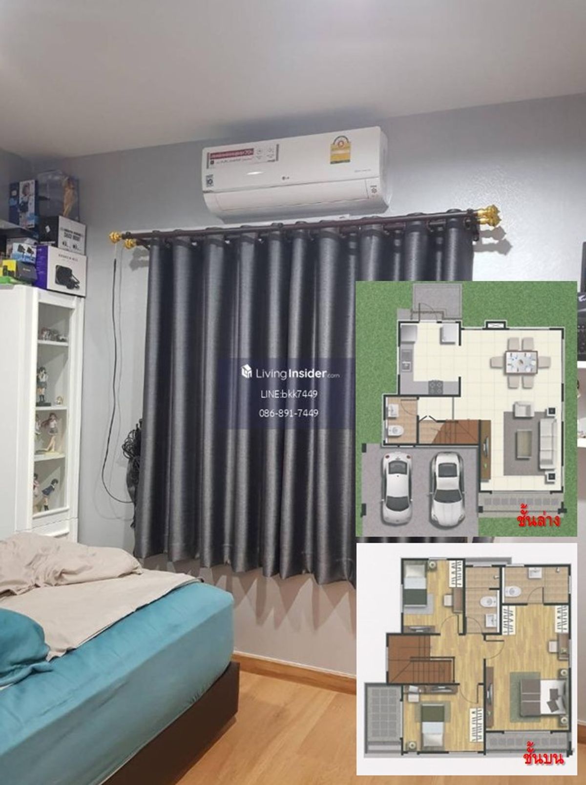 For SaleHousePathum Thani,Rangsit, Thammasat : ✅✅Urgent sale!!! Single house, The Plant Light, Tiwanon-Rangsit, 64.5 sq m., 3 bedrooms, 3 bathrooms