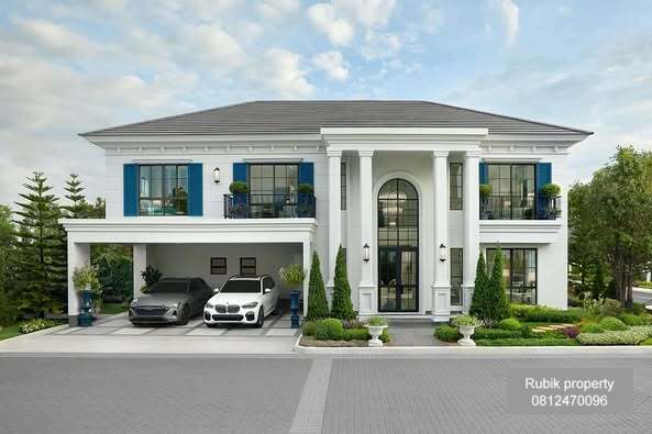 ขายบ้านบางนา แบริ่ง ลาซาล : 🔥 Urgent Sale! 🔥🏡 Largest 5-Bedroom Home at the Best Price in SETTHASIRI Bangna Km.10 (MASEFIELD Model) (RB502)