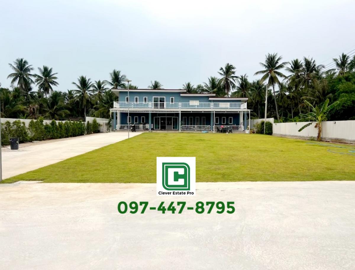 For SaleHouseHuahin, Prachuap Khiri Khan, Pran Buri : 2 storey detached house for sale in Pranburi District Prachuap Khiri Khan Province Very cheap. The owner will hurry to move to a foreign area of ​​1 rai.