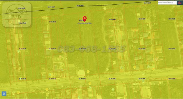 For SaleLandMin Buri, Romklao : Land for sale on the road along the canal, for building a warehouse (area 3-2-33.7 rai, selling for 12 million baht per rai, totaling 43 million baht), Khok Faet, Nong Chok, Bangkok 10530