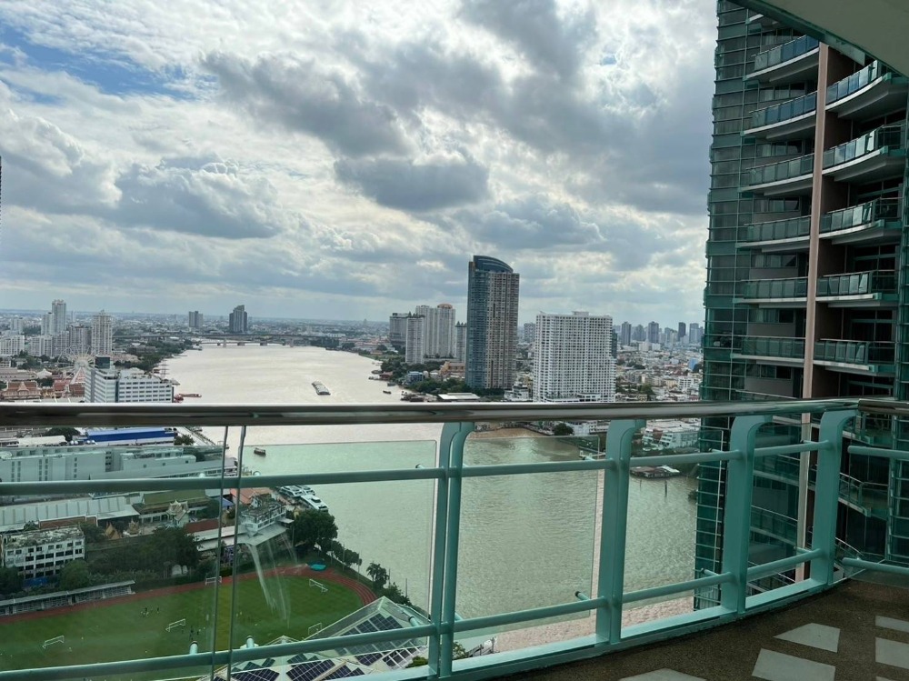 For RentCondoSathorn, Narathiwat : ✨Riverside condo for rent, 3 bedrooms, 200 sq m., fully furnished, large balcony with river view, near international school, ready to move in