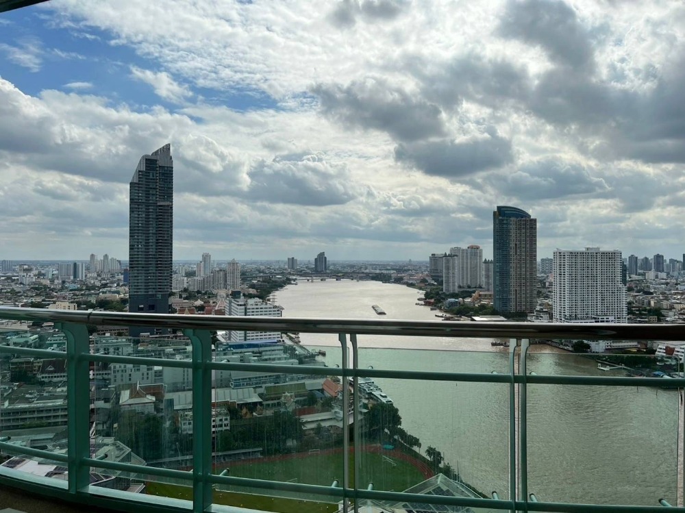 For RentCondoSathorn, Narathiwat : ✨Riverside condo for rent, 3 bedrooms, 200 sq m., fully furnished, large balcony with river view, near international school, ready to move in
