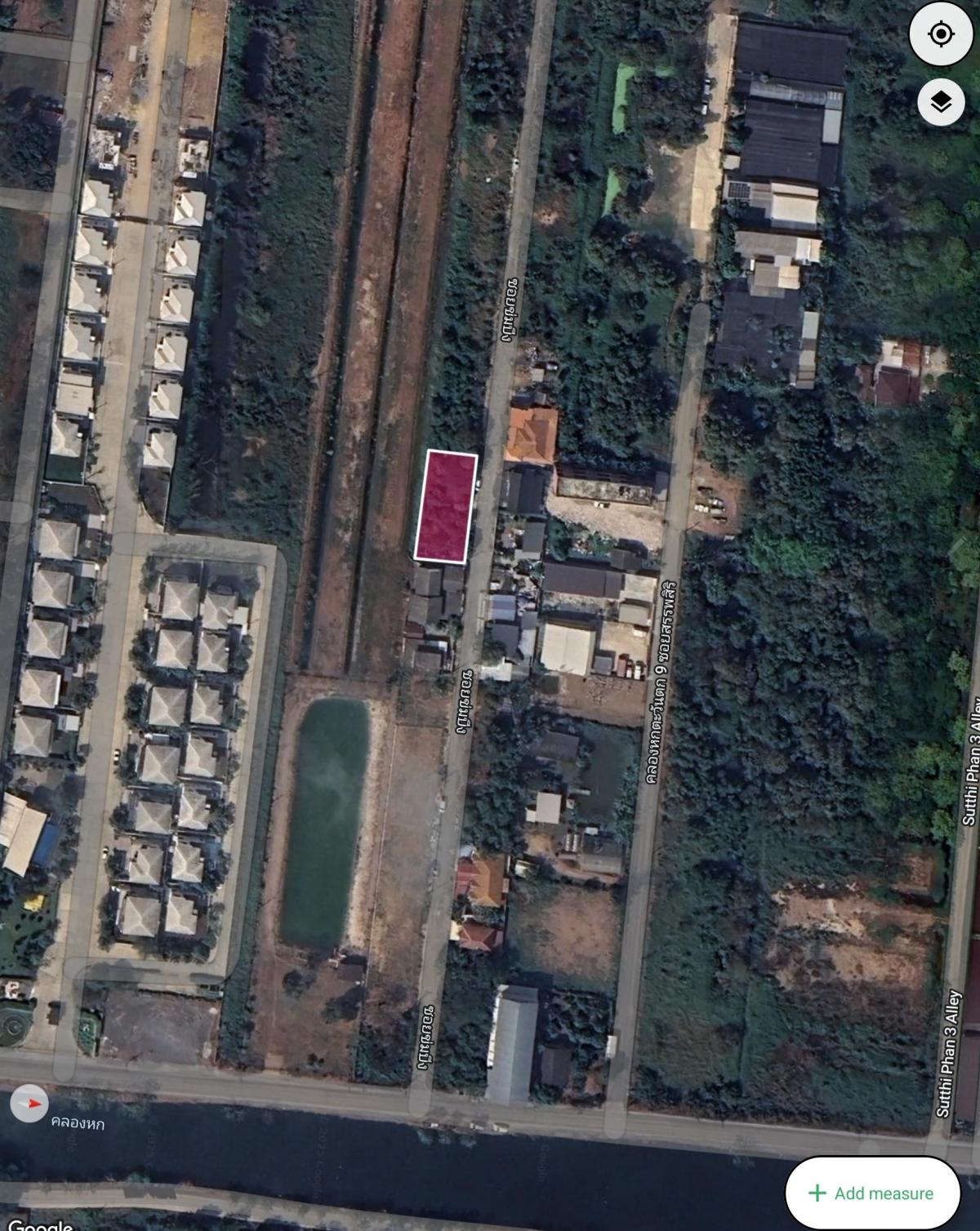 For SaleLandPathum Thani,Rangsit, Thammasat : Land for sale, 180 sq.w., Rangsit-Nakhon Nayok Rd., Soi Khlong Hok Tawan Tok 7, Khlong Hok Subdistrict, Khlong Luang District, Pathum Thani Province, near Rajamangala University of Technology Thanyaburi