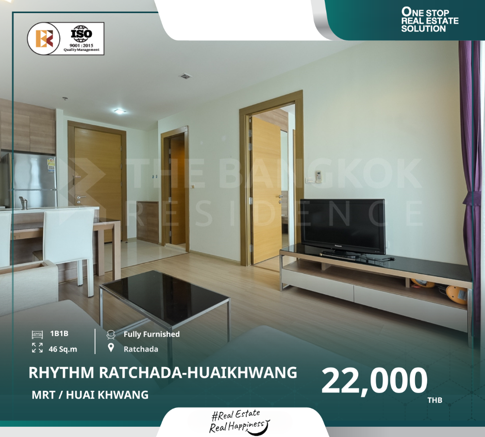 For RentCondoRatchadapisek, Huaikwang, Suttisan : rhythm ratchada huaikhwang fully furnished near huai khwang mrt
