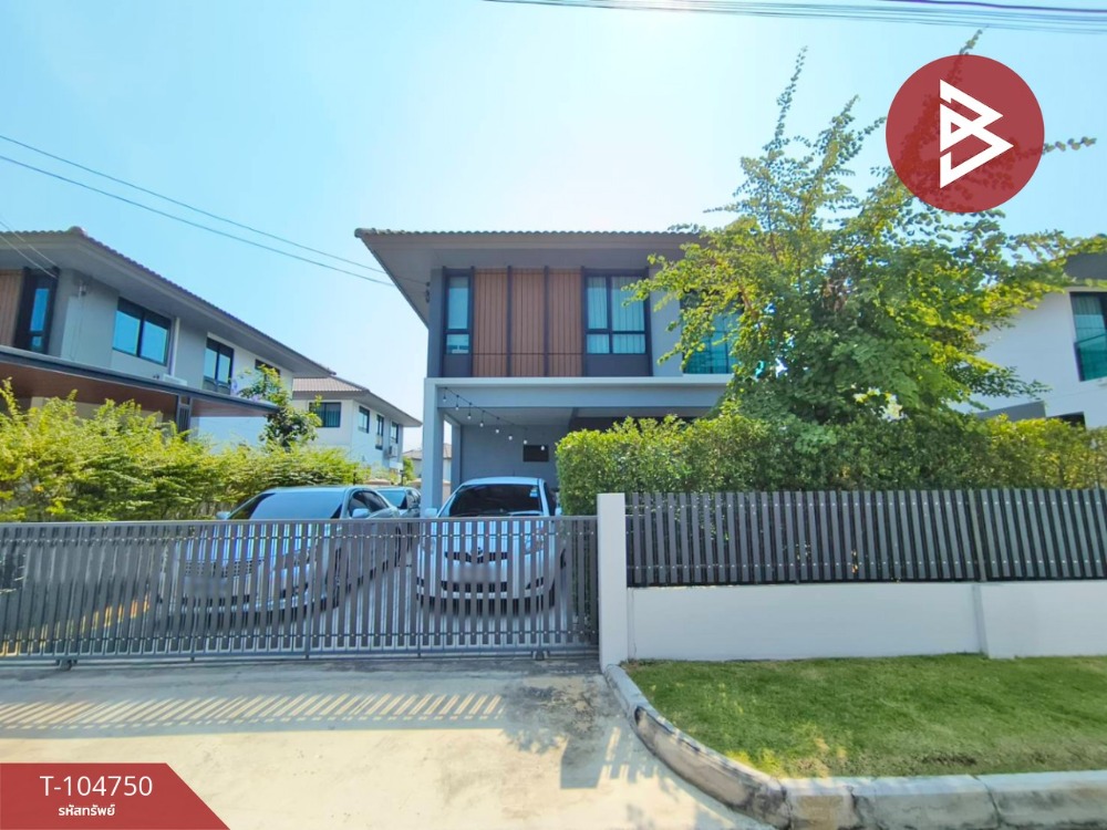 For SaleHouseSamut Prakan,Samrong : Single house for sale, Burasiri Bangna Village (Burasiri Bangna), Bang Sao Thong, Samut Prakan