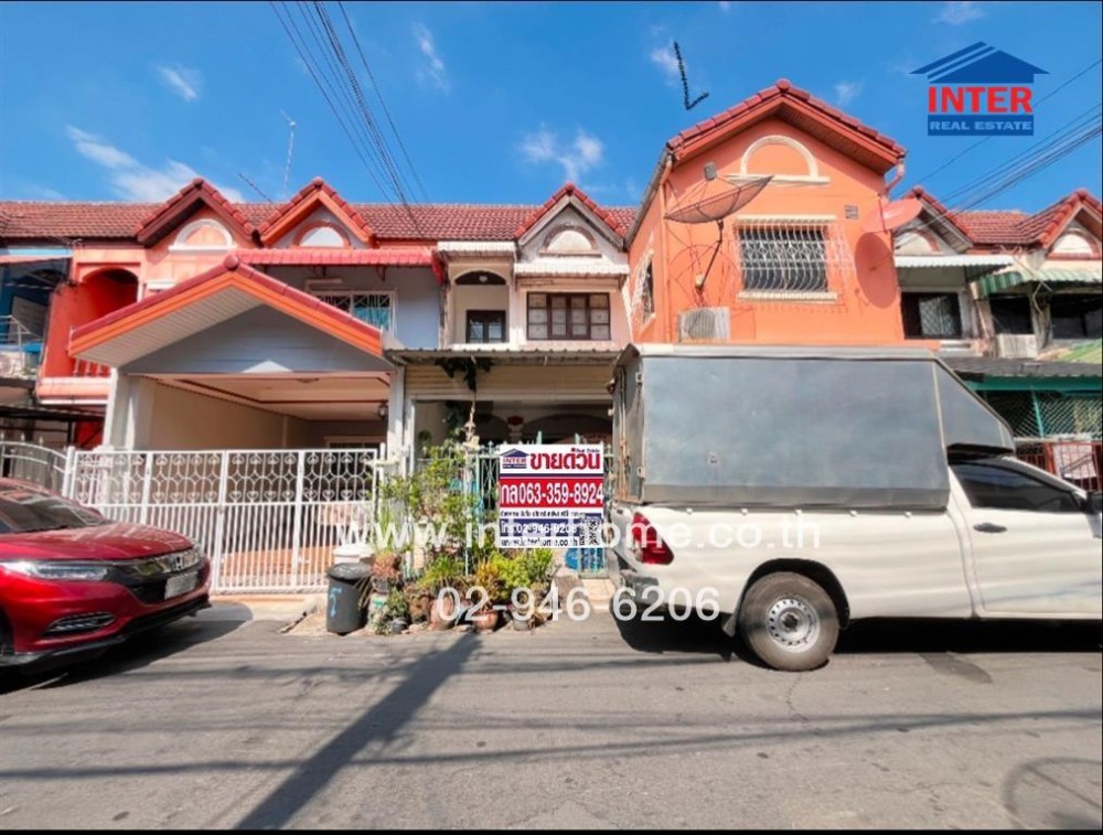 For SaleTownhomeNawamin, Ramindra : 2-storey townhouse, 15.9 sq.w., Boon Anan Village, Songprapa, Soi Songprapa 9, Chet Wutthakat Road, Songprapa Road, Don Mueang District, Bangkok