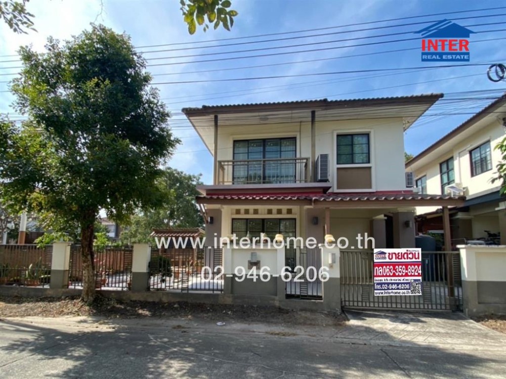 For SaleHouseChachoengsao : 2-storey detached house, 49.7 sq.w., Etoll Village, Bali Beach, Motorway-Lat Krabang, Chonburi Motorway, Luang Phaeng Road, Mueang Chachoengsao, Chachoengsao