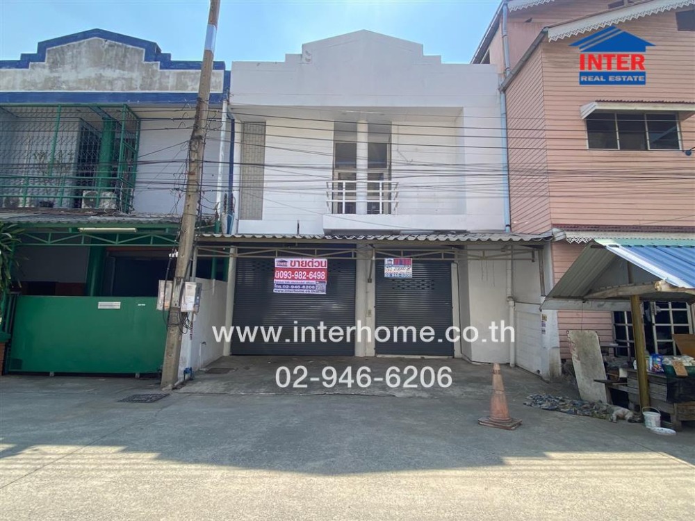 For SaleShop HouseNakhon Pathom : 2-storey commercial building, 40.2 sq m. Commercial building near Mahachai Hospital, Thai Watsadu, Petchkasem Road, Setthakit Road 1, Sam Phran, Nakhon Pathom