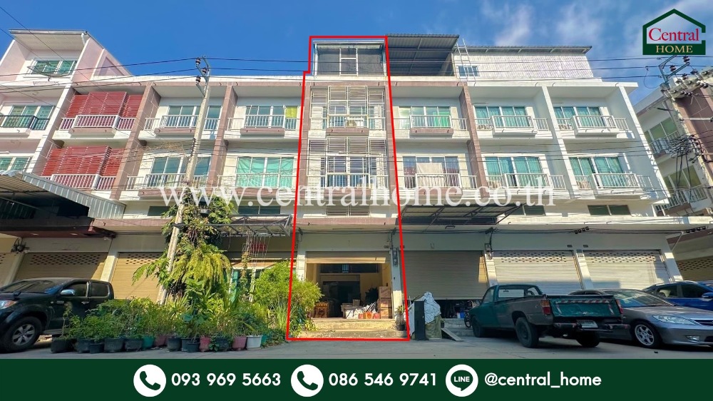 For SaleShop HouseThaphra, Talat Phlu, Wutthakat : 3.5-storey commercial building, Mongmee Saensuk Village - Kanlapaphruek