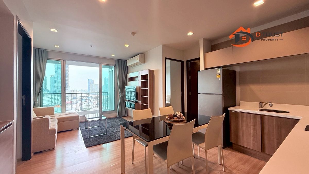 For RentCondoSathorn, Narathiwat : Condo for rent: Rhythm Sathorn, ready to move in condo, Chao Phraya River view, near BTS Saphan Taksin