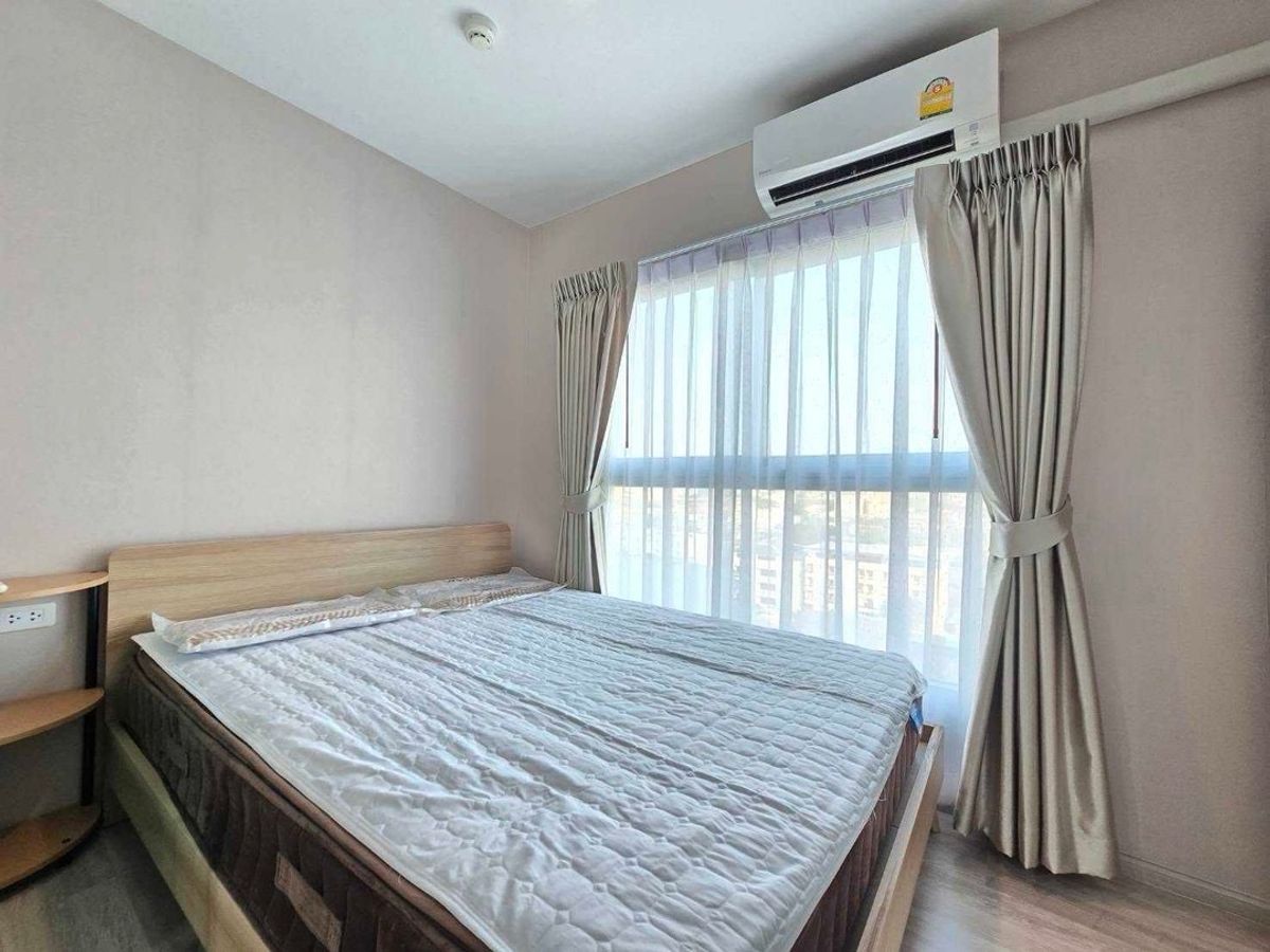 For RentCondoRama9, Petchburi, RCA : [💥𝐑𝐄𝐍𝐓 𝐍𝐎𝐖] 𝐏𝐥𝐮𝐦 𝐂𝐨𝐧𝐝𝐨 𝐑𝐚𝐦𝐤𝐡𝐚𝐦𝐡𝐚𝐞𝐧𝐠 𝐒𝐭𝐚𝐭𝐢𝐨𝐧 Beautiful condo with furniture, good location near Airport Link Ramkhamhaeng, ready to move in 🏢