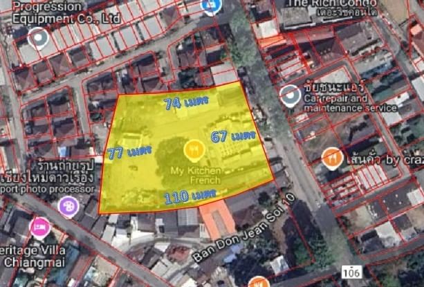 ขายที่ดินเชียงใหม่ : ที่ดินเปล่า 3-3-0 ไร่ ตำบลหนองหอย อำเภอเมือง จังหวัดเชียงใหม่