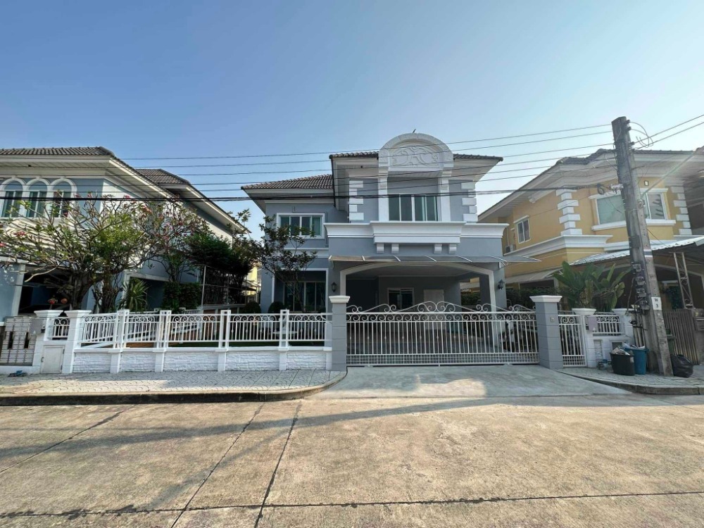 For SaleHouseLadkrabang, Suwannaphum Airport : For sale: European style detached house, 3 bedrooms, newly renovated, Lat Krabang 24/1