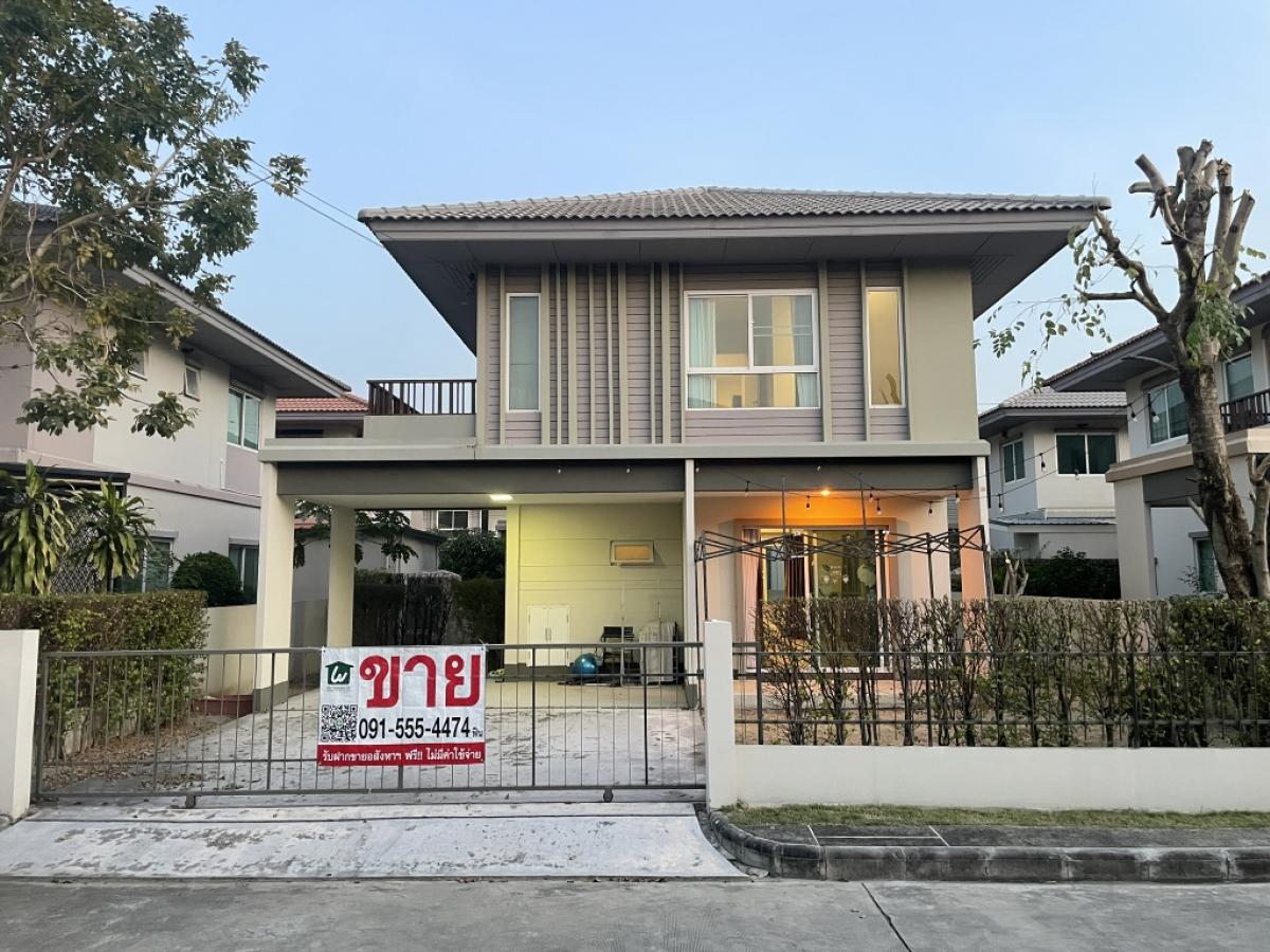 ขายบ้านพระราม 5 ราชพฤกษ์ บางกรวย : ขายบ้านเดี่ยวสภาพดี ใกล้ clubhouse โครงการคณาสิริ ชัยพฤกษ์-วงแหวน แบรนด์คุณภาพจากแสนสิริ