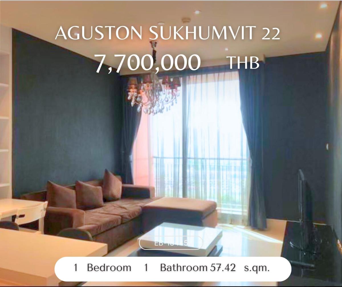 ขายคอนโดสุขุมวิท อโศก ทองหล่อ : Aguston Sukhumvit 22 คอนโดเลี้ยงสัตว์ได้ ห้องสวยสภาพดีมาก ชั้นสูง วิวสวนเบญ