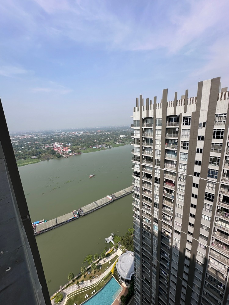 For RentCondoRattanathibet, Sanambinna : Ann-39.1 Rare room, 2 bedrooms, beautiful river view, Manor Sanambinnam, new