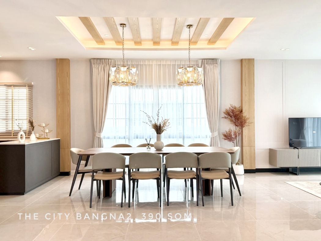 ให้เช่าบ้านบางนา แบริ่ง ลาซาล : ให้เช่า บ้านเดี่ยว โครงการใหม่ 5 ห้องนอน 3 ที่จอดรถ เดอะ ซิตี้ บางนา2 390 ตรม. 1 งาน 1 ตร.วา ใกล้ Ikea บางนา รร.นานาชาติ สนามกอล์ฟ