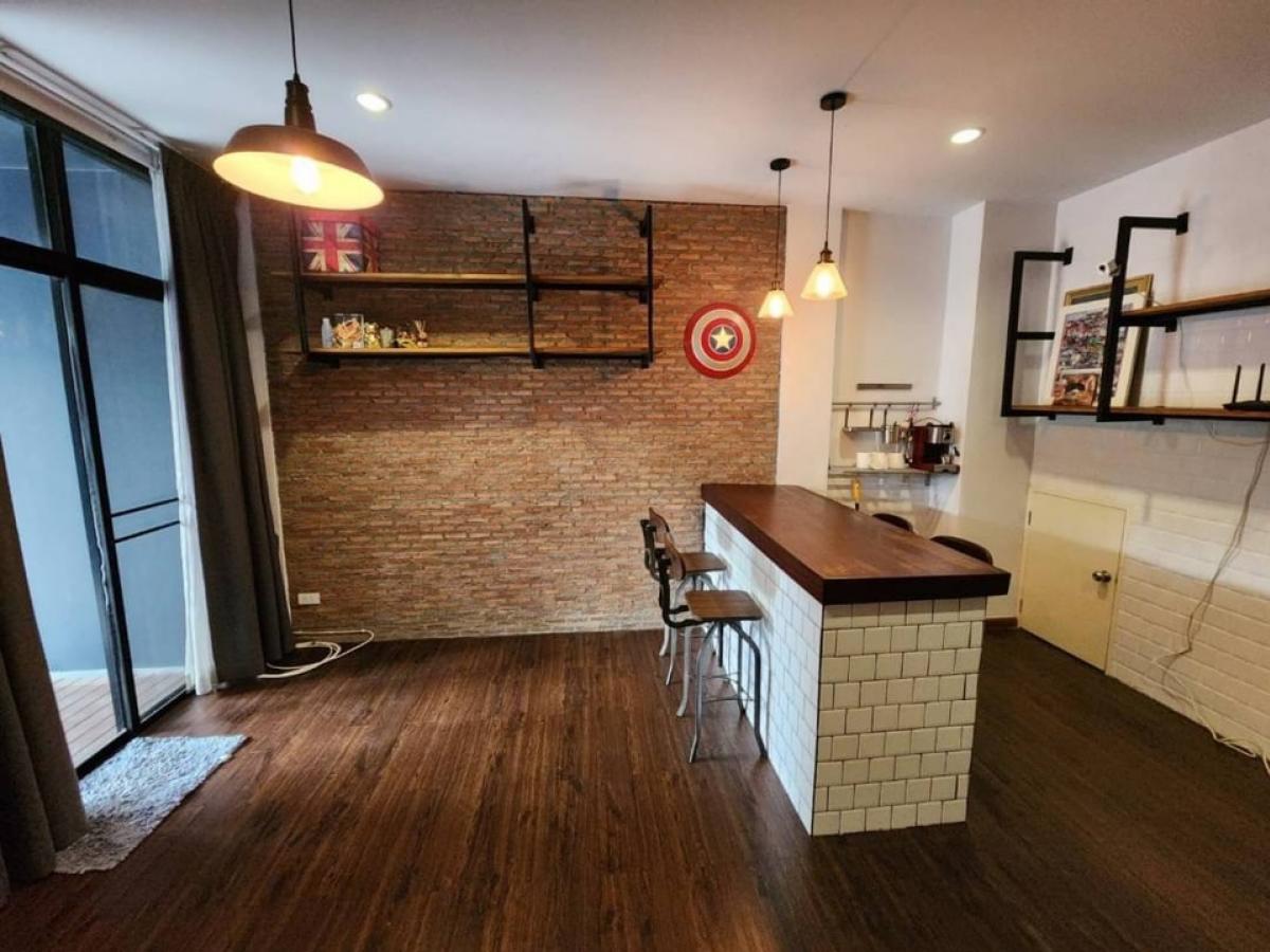 For SaleTownhomeChaengwatana, Muangthong : 📢👇 3.5-storey townhome, 4-meter wide frontage at HAUS 35 Chaengwattana, next to the central garden, near Muang Thong Thani, Central Chaengwattana, Muang Thong Thani, Bangkok Government Center