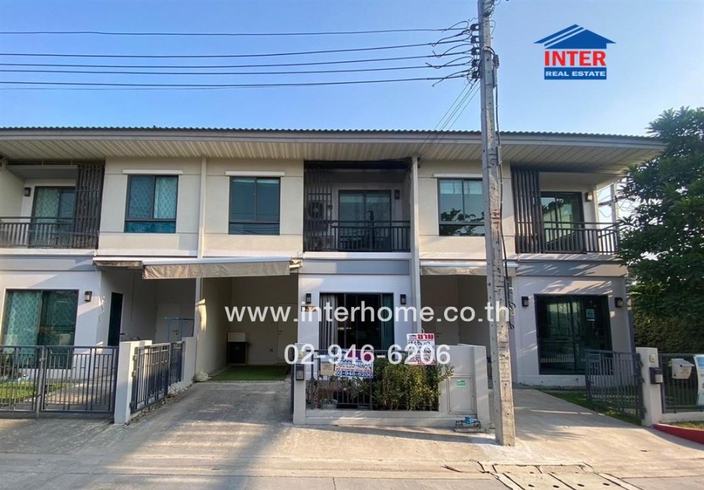 ขายทาวน์โฮมนนทบุรี บางใหญ่ บางบัวทอง : ทาวน์โฮม 2 ชั้น 18 ตร.ว. หมู่บ้านโมดิวิลล่า ชัยพฤกษ์ ถนนชัยพฤกษ์ตัดใหม่ ถนนราชพฤกษ์-กาญจนาภิเษก บางบัวทอง นนทบุรี