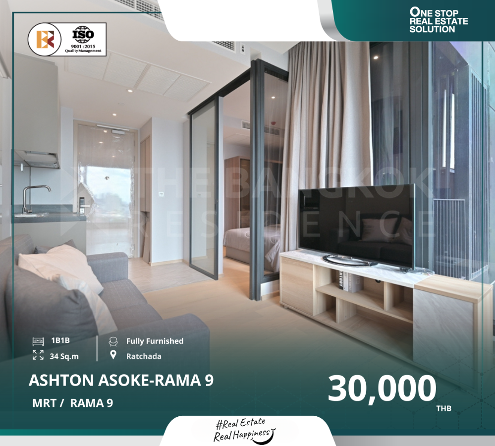 For RentCondoSukhumvit, Asoke, Thonglor : ashton asoke-rama 9, fully furnished, near mrt phra ram 9