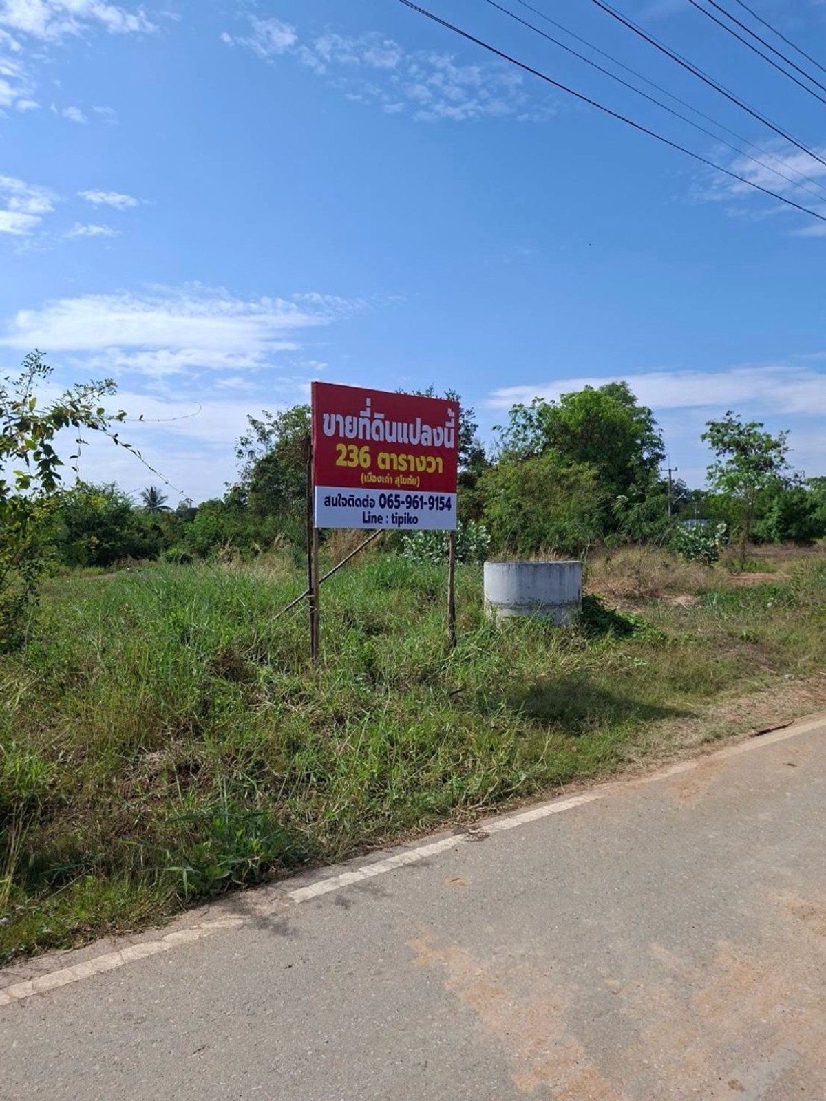 ขายที่ดินสุโขทัย : ขายด่วนที่ดินเปล่า 236ตร.วา ชุมชนลิไท อ.เมืองเก่า จ.สุโขทัย ถมแล้ว ติดถนน น้ำไฟเข้าถึง