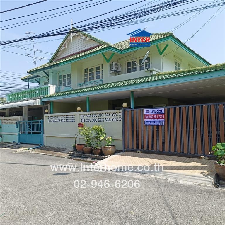 ขายทาวน์โฮมนนทบุรี บางใหญ่ บางบัวทอง : บ้านเเฝด 2 ชั้น 35 ตร.ว. หมู่บ้านพฤกษา14 ซอยวัดลาดปลาดุก ถนนกาญจนาภิเษก บางบัวทอง นนทบุรี