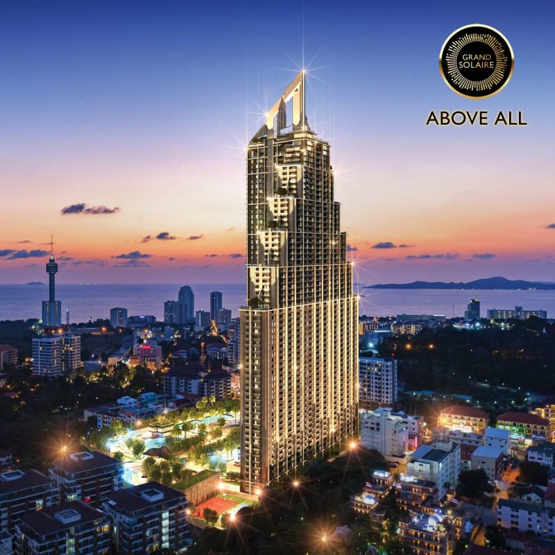 ขายคอนโดพัทยา บางแสน ชลบุรี สัตหีบ : 🔥🔥🔥 Last Hot deal  Grand Solaire Jomtien view On 8 fl. Foreigner quota Located Thappaya🔥🔥🔥