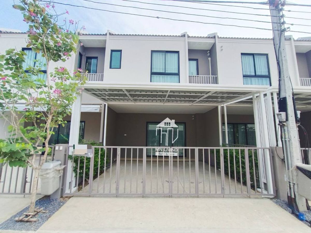 For RentPathum Thani,Rangsit, Thammasat : For rent, new townhome, beautiful, as advertised, on Phahon Yothin Road, Siamese Blossom Phahonyothin - Vibhavadi project, near Bangkok University, near Thammasat University
