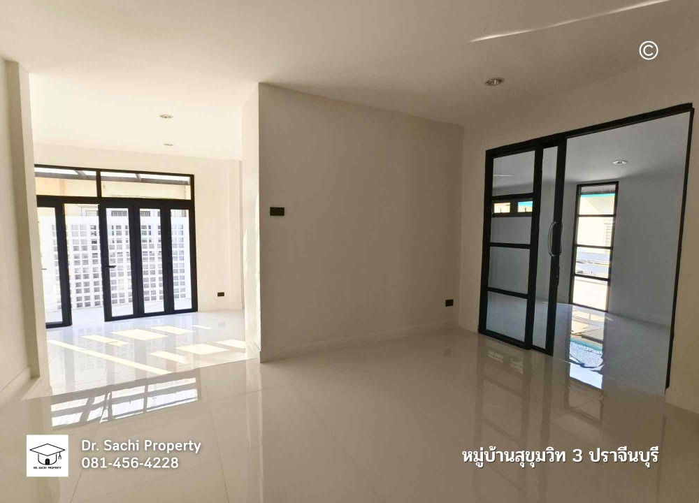 For SaleHousePrachin Buri : Detached house, new renovated near the clock 304, Rojana Prachinburi