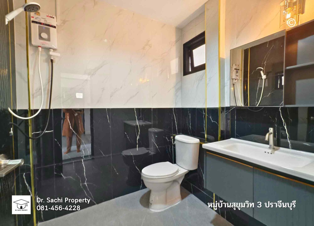 For SaleHousePrachin Buri : Detached house, new renovated near the clock 304, Rojana Prachinburi