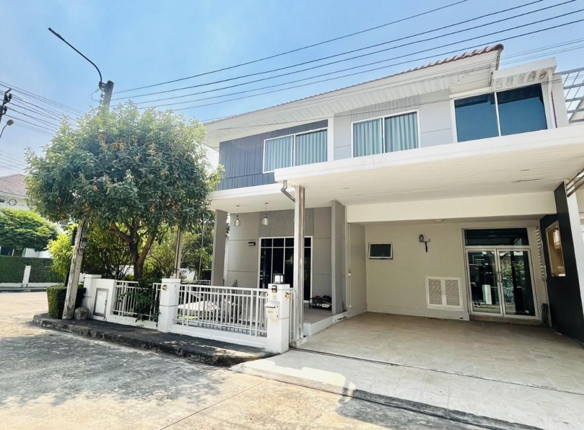 ขายบ้าน : ขายบ้านแฝดสไตล์บ้านเดี่ยว หลังมุม พื้นที่เยอะ แบบบ้านใหญ่สุด พร้อมอยู่ เพอร์เฟค พาร์ค รัตนาธิเบศร์-ราชพฤกษ์