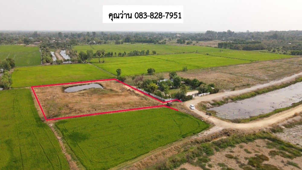 For SaleLandNakhon Nayok : Land for sale in 2 rai 3 ngan 99 sq.w. Dong Drama, with a title deed, the view is clear on the road.