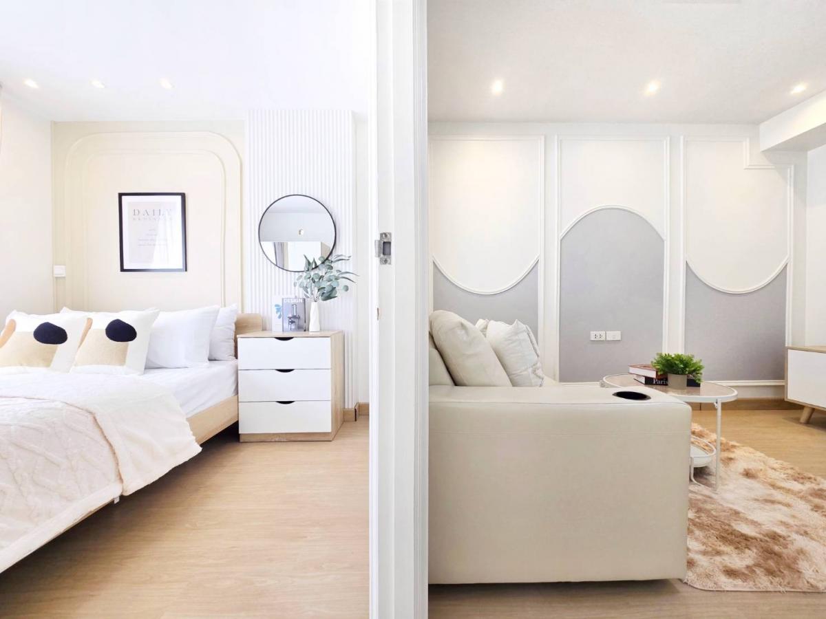 For SaleCondoLadprao101, Happy Land, The Mall Bang Kapi : 😲 Looking for a condo at All functions Big room feel Barrier is comfortable, not uncomfortable, good location, the front building does not have to walk far!  Must be here! 🏡 Lumpini Center Nawamin