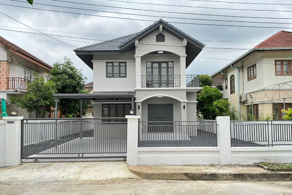 ขายบ้านมีนบุรี-ร่มเกล้า : ขายบ้านเดี่ยว โครงการ นันท์นลินปาร์คโฮม เฟส3 ถนนคู้-คลองสิบ