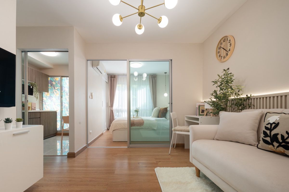 For SaleCondoVipawadee, Don Mueang, Lak Si : 🌷 Den Vibhavadi Condominium 🏢 Condo near Don Mueang Airport